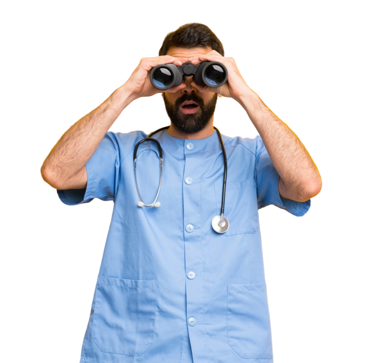 landing next generation - atención primaria 15 Doctora con café mostrando cansancio durante guardia